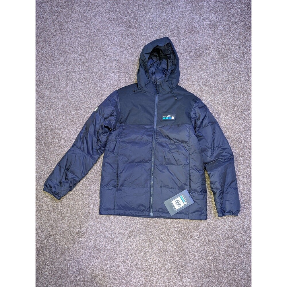 GoPro/686 Avenue Down Parka Jacket Mens Medium Black Limited Edition